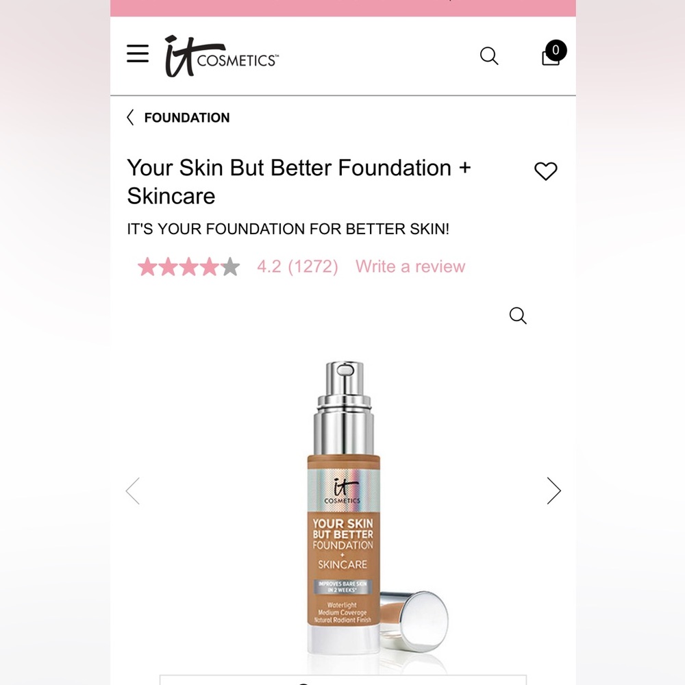 BRAND NEW ✨ IT COSMETICS Your Skin But Better Foundation - Tan Warm 43